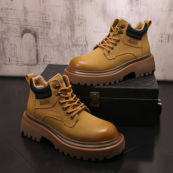 Men's short boots, high boots, british style workwear martin boots