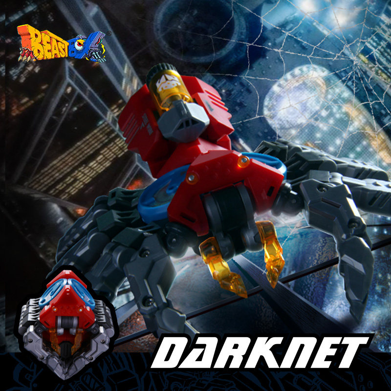 (BEASTBOX)Beast box series dark web hunter spider animal deformation toy tide play