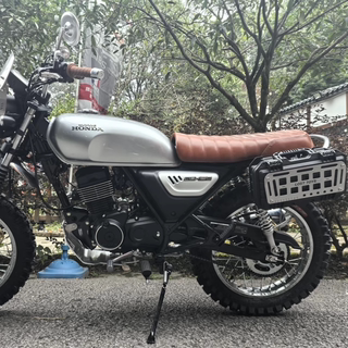 Adecuado para honda cgx150, soporte de bolsa lateral modificado, herramienta de montaje de placa táctica expandible, barril de aceite de repuesto de caja lateral