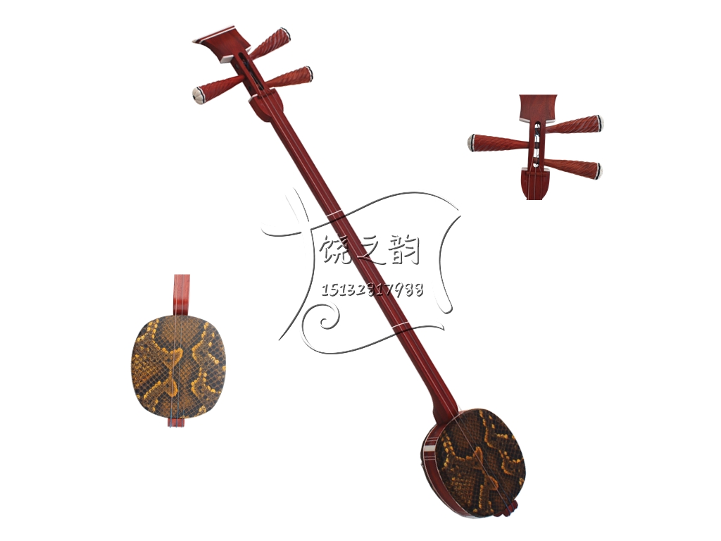 Red wood three-stringed instrument Small three-string manufacturer Direct sales test for test with violin box