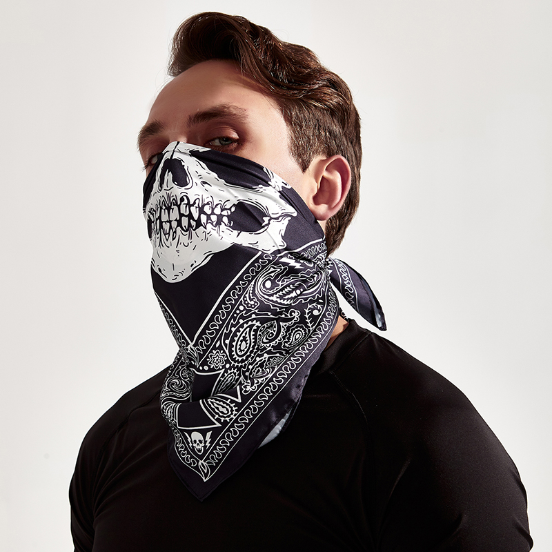 Cambrian Fruit Screw Men Retro Harley Mask Sun Protection Smokeback Motorcycle Narkle Hip Hop Headscarf