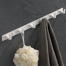 Punch-free 304 stainless steel clothes hook adhesive hook wall-mounted wall bathroom toilet hook