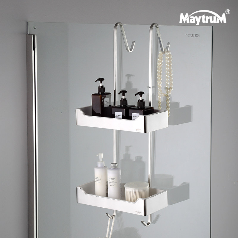 Free Punching Shower Room Shelve Shower Bathroom Flush room body lotion Bath Lotion shampoo containing floor frame Stainless Steel Bathroom hanging basket