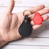 Маленький круглый универсальный картхолдер, из натуральной кожи