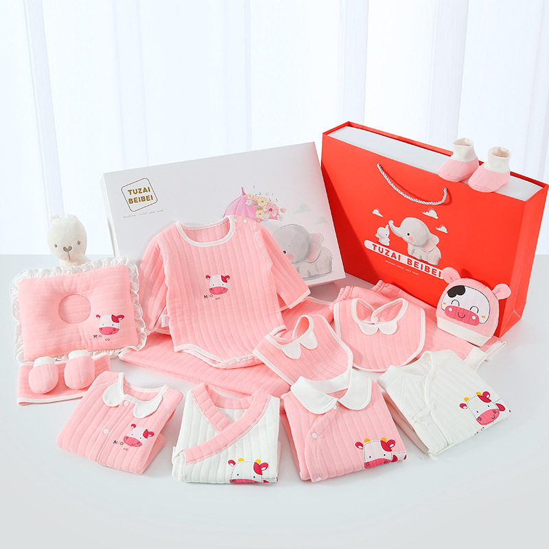 Baby clothes baby newborn full moon gift set supplies Daquan pure cotton spring and summer warm newborn gift box