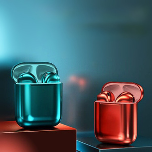 指纹触控无线蓝牙运动耳机一对带充电仓通用