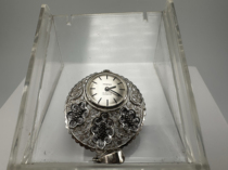 925 silver filigree hollow mechanical watch pendant