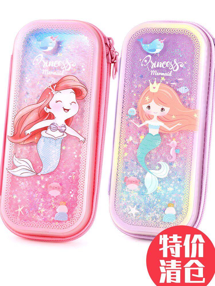 Stationery box girl cute fairy net red girl 2022 new girl heart pencil bag ins wind middle school student bag