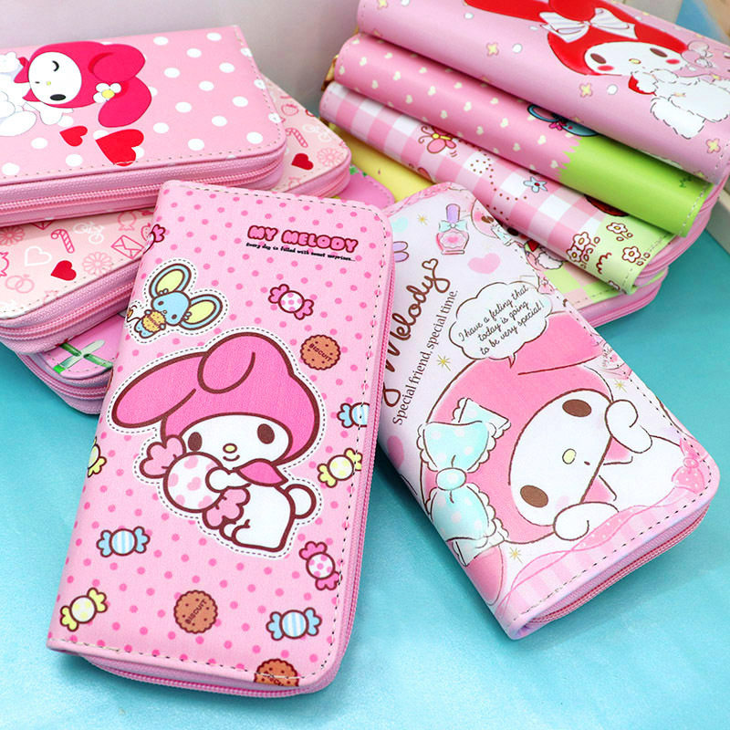 ins small fresh Japanese trend trendy cartoon cute rabbit animal long version printing ladies girls wallet