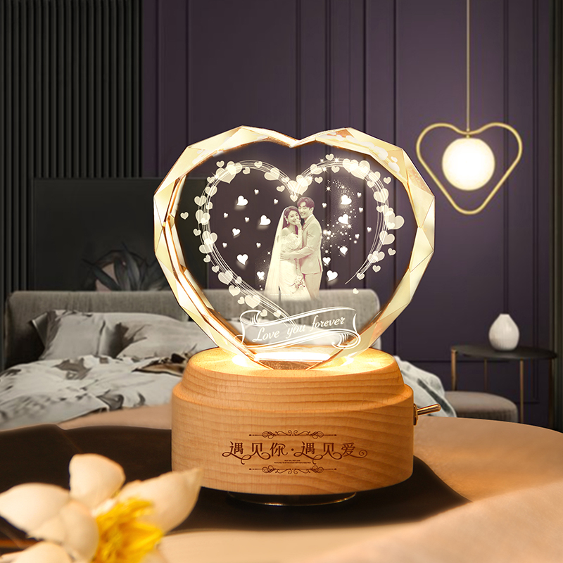 Newlywed Engagement Wedding Gifts Send Bride and Girlfriend Brother Sister Sister Sister-in-law Creative Photo Custom Ornaments