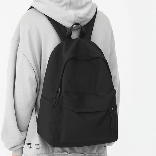 Вместительный и большой школьный рюкзак, сумка, для средней школы, простой и элегантный дизайн, подходит для студента