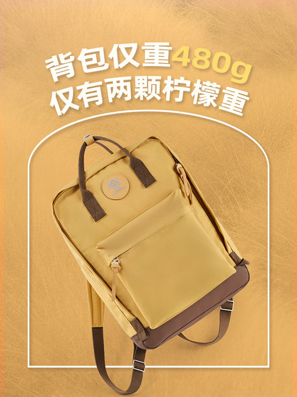 电脑包双肩书包女士轻便旅行通勤大容量14寸笔记本女新款手提背包