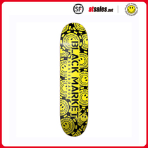 BLACK MARKET skateboard LOGO smiley face plate with maple professional street twisted board AT attitude skateboard