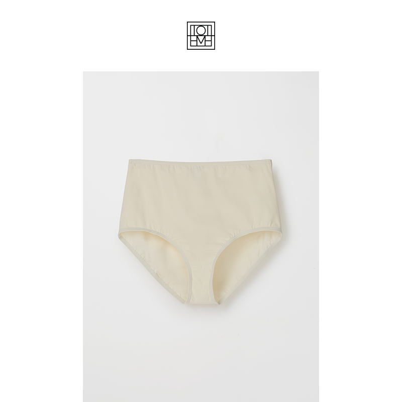 Toteme women's beige high waist straight tube suit trousers