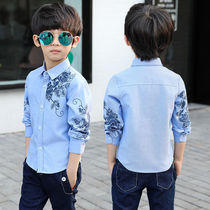 Boys shirt long sleeve 2020 Spring and Autumn new childrens clothing cotton children spring white shirt