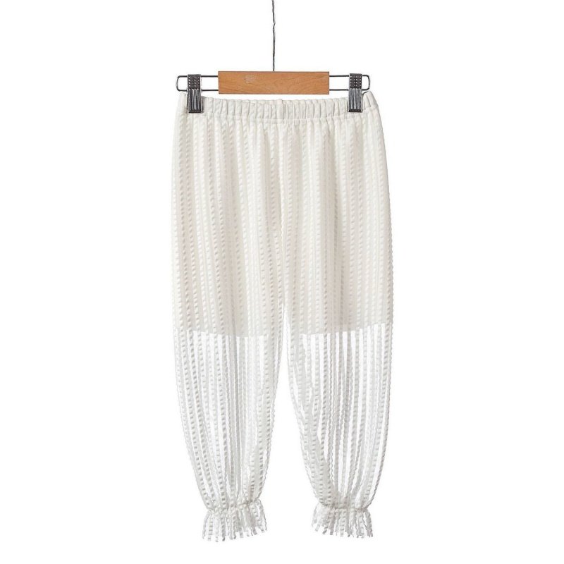 Summer girls Anti-mosquito pants outwear Net yarn Light Cage Pants Loose bunches Breathable Small CUHK Tong 90% Pants