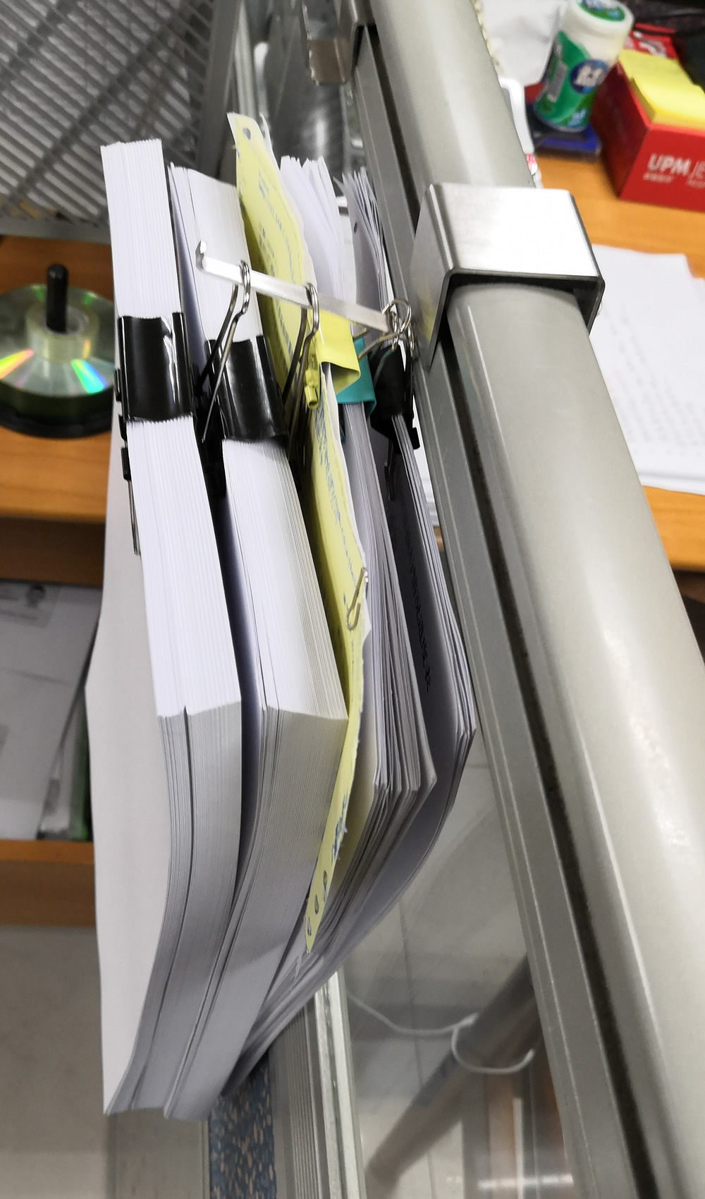 Screen Hanging Top Long Tail Clip Ticket Organizer Tail Clip File Auxiliary Storage Invoice Back Tail Clip Hook