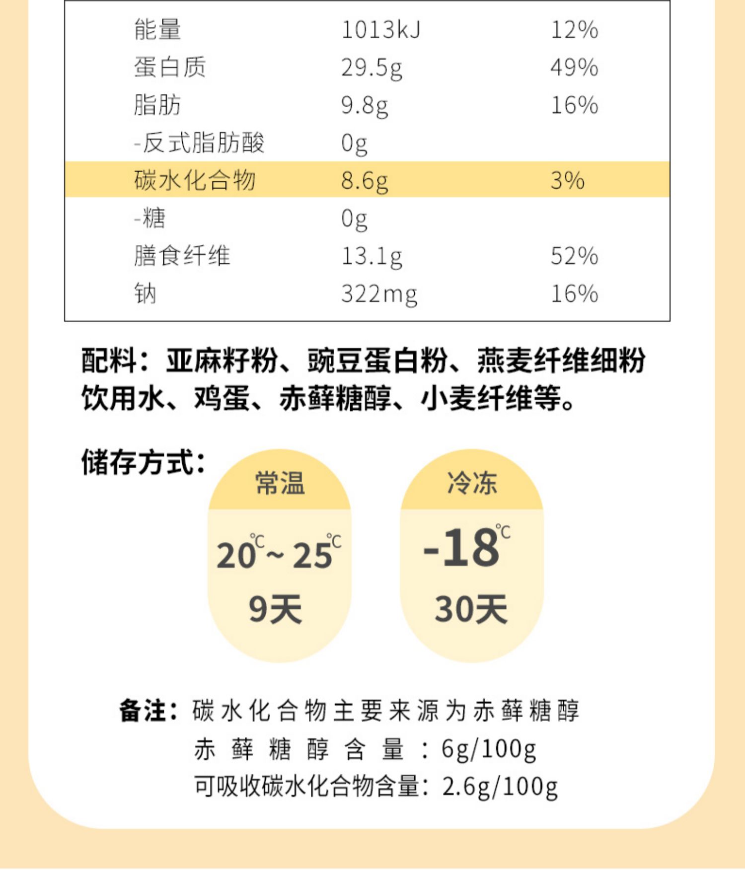 若米无面粉面包生酮无蔗糖