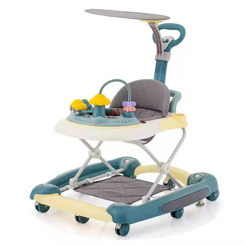 Children's walker with seat, anti-rollover