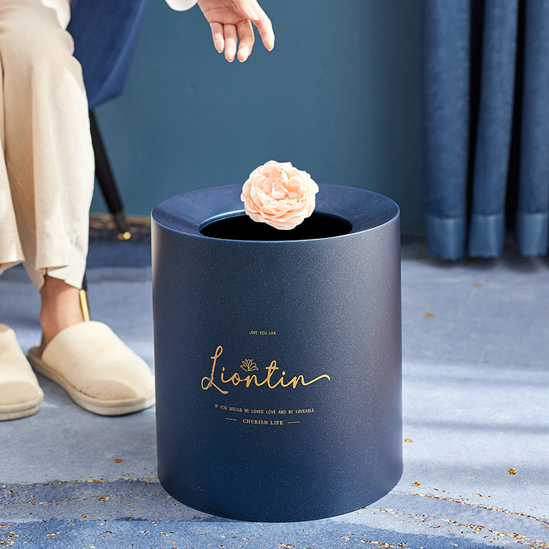 Japan imported MUJIE trash can home living room creative large Nordic style high-end simple toilet powder room