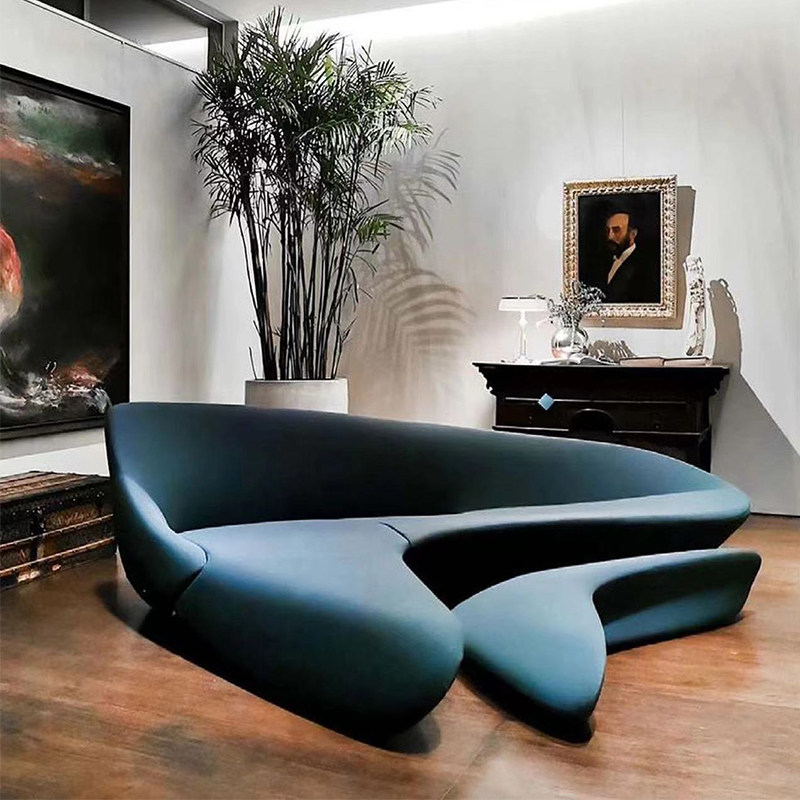 Moon Sofa Nordic Designer Moon Sofa Beauty Home Hotel Lobby GRP Arc Corner Recliner-Taobao