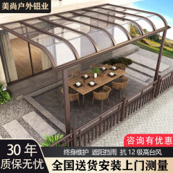 Aluminum Alloy Canopy Outdoor Rainproof Balcony Terrace Awning House For Home Eaves Awning Sun Shed Awning