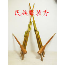 Guizhou Miao Lusheng ethnic group handmade bamboo musical instrument stage show props Lusheng 6 tube size Lusheng large