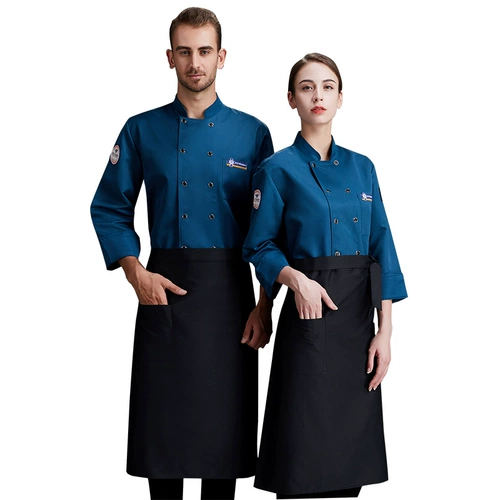 Рабочая одежда шеф -повара, мужская осенняя и зимняя одежда с длинным рукава