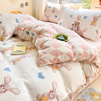 Poppy Rabbit [толстый теплый молочный бархат, приятный для кожи и голый для сна]