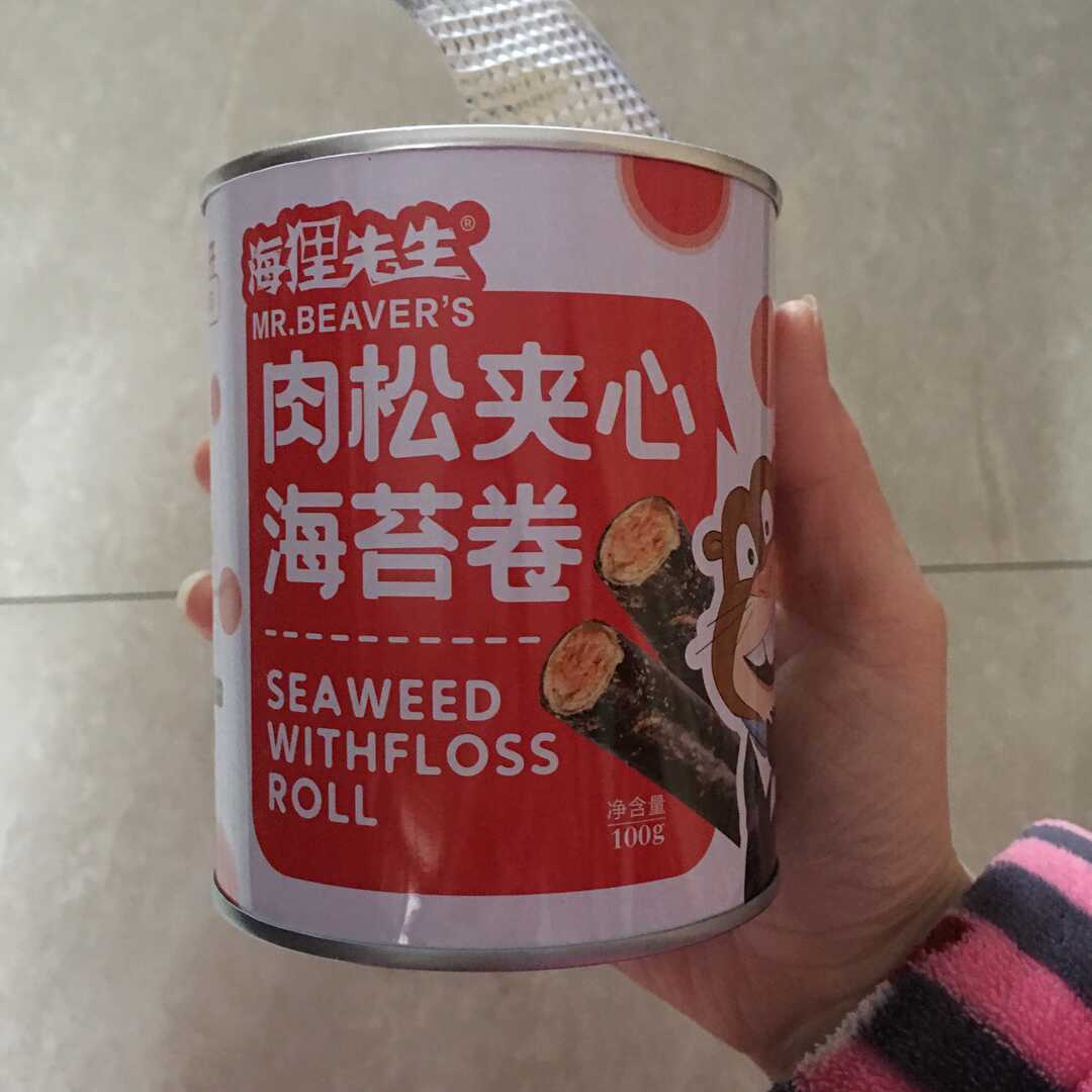 海狸先生夹心肉松海苔卷韩式夹心海苔脆儿童孕妇爆嗨零食即食蛋卷