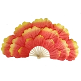 Танцевальный веер, открытие, танец, пион, цветок, веер, градиентный веер, реквизит для кадриль, цветок, веер, веер Янко, веер для выступления на сцене, веер