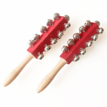 Orff early education music teaching aids childrens percussion instrument red velvet 21 bell stick bell rattle hand bell hand string bell