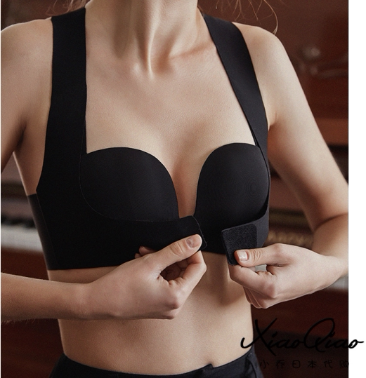 Japanese seamless magic underwear women's no steel ring small chest gathered to collect the vice breast sports vest bra one piece