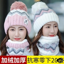 Winter hats children keep warm and velvet wool caps knitted hats autumn and winter Korean version of Joker ladies cycling winter months