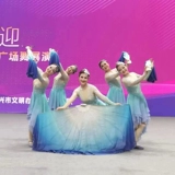 鱼骨扇子软骨扇潮起东方渐变色大扇子古典舞运动会表演出舞蹈道具