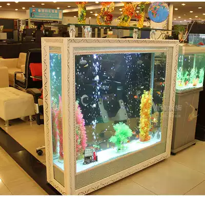 Rectangular fish tank aquarium High-end ecological fish tank bar screen fish tank 1 meter 12 meters 15 meters fish
