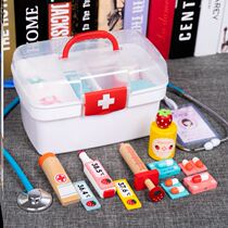 Small doctor pull rod medical box toy suit stethoscope children have been family girl 4 boy 3 1 9 baby 6 years old