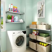 High-grade stainless steel balcony rack washing machine wall mounted wall-free washing machine