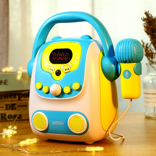 汪汪悠 Детская маленькая девочка аудио все -в одном караоке детское микрофон поет игрушечный беспроводной подача дома