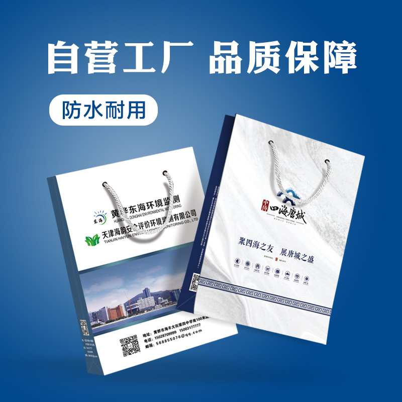 Hand Paper Bag Set for Enterprise Packaging Advertising Gift bag Custom Clothing Shop Cosmetics Hand paper Paper Bags Prints Logo-Taobao