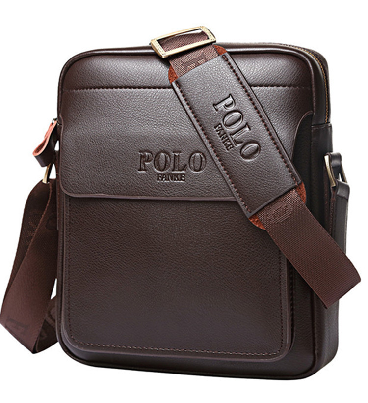 New men's brief Fashion Single Shoulder Bag Vertical skew Across bag Hand business leather bag Leisure Trend Out of bag