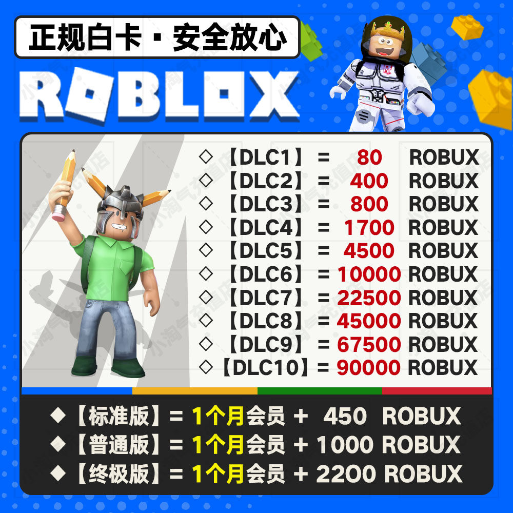 ROBLOX r币充值卡：解锁无限游戏乐趣，国际服玩家必备神器！-其他游戏软件平台-淘宝好物网