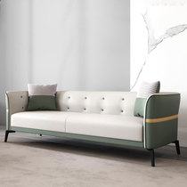 Light luxury high-end modern Mediterranean style sofa high-end design sense Single double three-seat living room lazy sofa