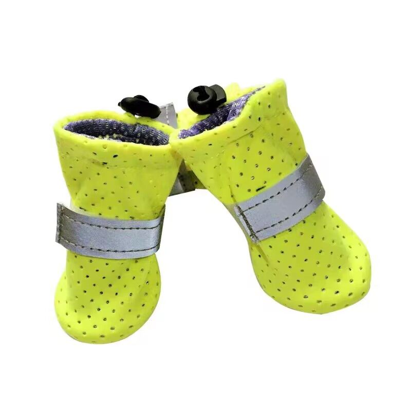 Small Dog Shoes, Breathable and Non-Slip for Summer, Soft-Soled Spring Pet Foot Covers for Teddy, Bichon, and Small Dogs, Set of 4