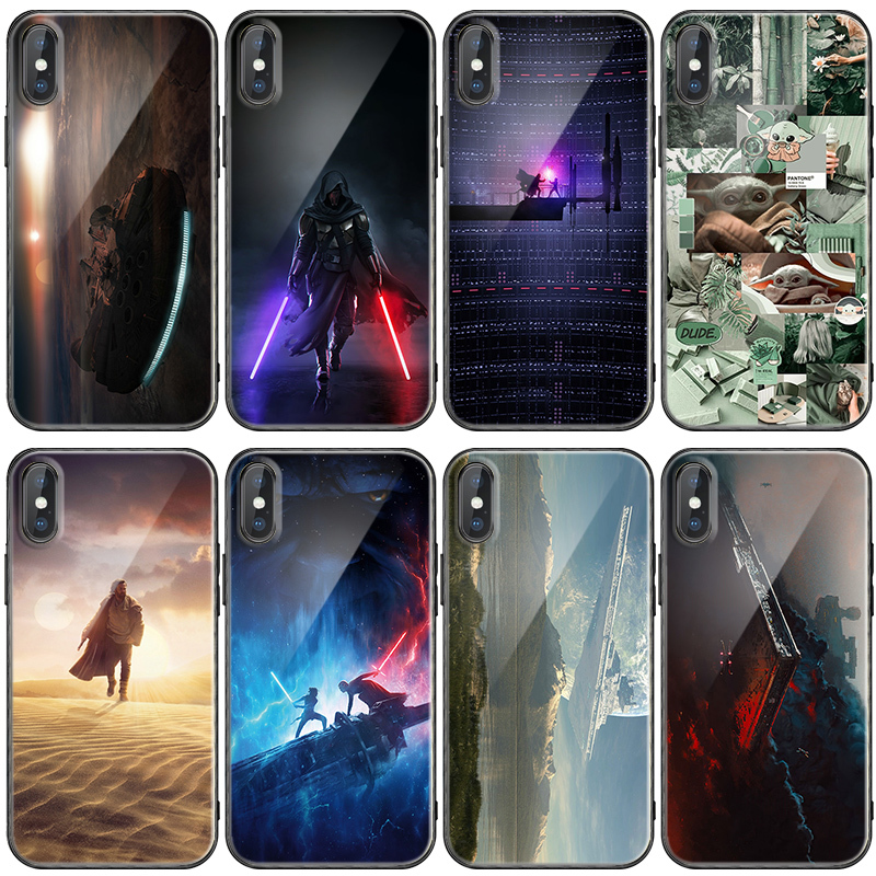 Star Wars Mobile Phone Case Suitable for Apple 14 Spaceship Scenery 13Oppo Hogwls Xiaomi 12 Yoda Xsmax Huawei P50 Vivo Battle City Redmi K50 Ruiwen Honor 70 Black Warrior Xr