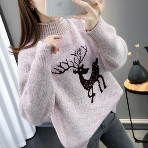 女士冬季针织打底衫长袖毛衣