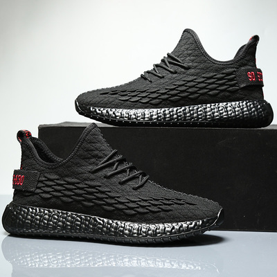 夏季透气椰子男鞋2021年新款青少年运动网面休闲跑步春季潮鞋