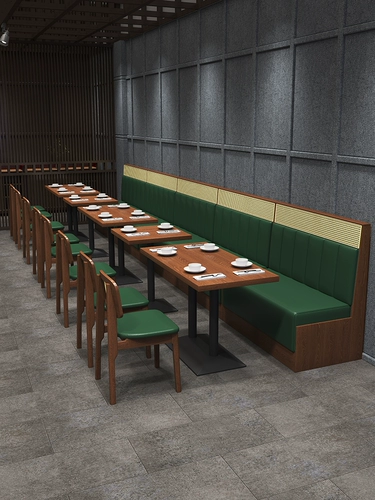 Стол ресторана с твердым древесиной и стул Комбинированный порт Бриз кофейный закус