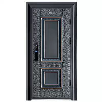 Villa door anti-theft door household village door rural courtyard double switch four doors single door imitation cast aluminum