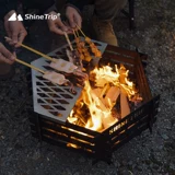 Открытый барбекю, кемпинг, дровяная печь, отопительная печь, складной горшок для костра, сетка для гриля, горящий огонь, настольная печь